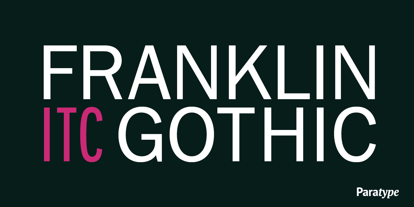 ITCFranklinGothic-poster1